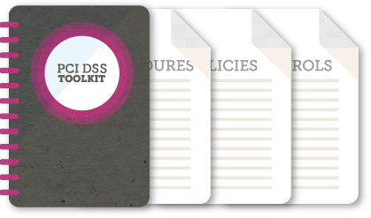 PCI DSS Toolkit notebook with pages