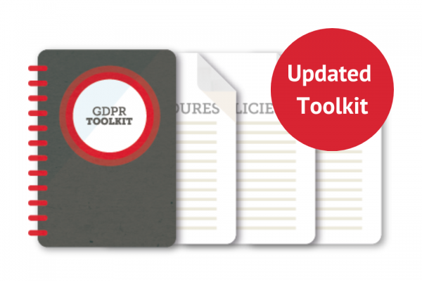 GDPR toolkit image with update sticker. 